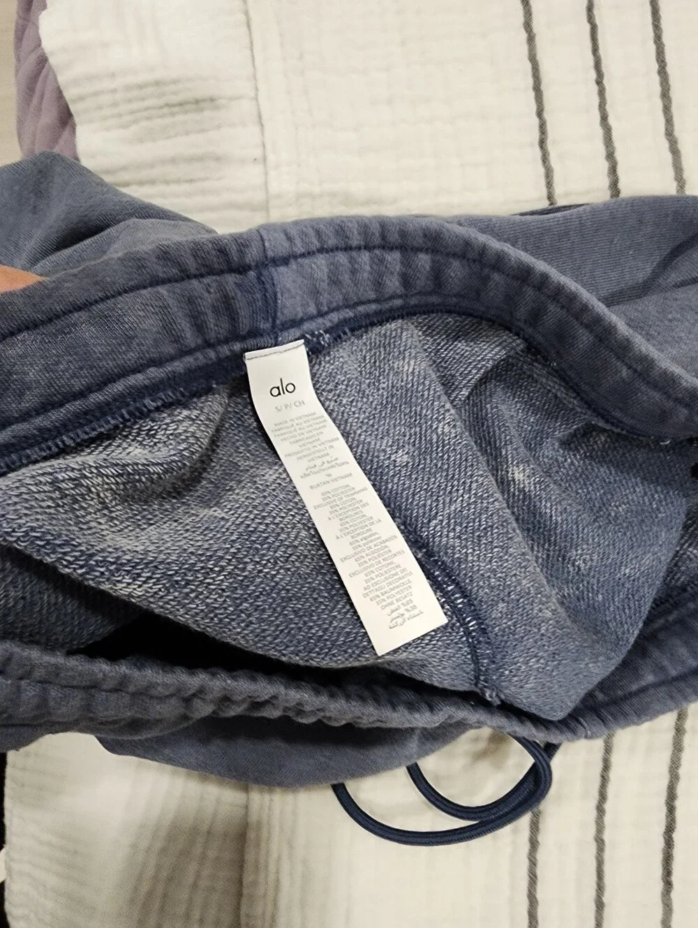 Alo Yoga Chill Sweatpants Vintage Bluestone Blue Joggers Small S Unisex